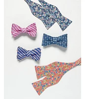 Cremieux Interlocking Diamond Print Woven Silk Bow Tie