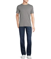 Cremieux Premium Denim Relaxed Straight Fit Medium Wash Stretch Jeans