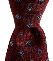 Cremieux Jones Medallion Print 3#double; Silk Tie