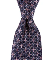 Cremieux Large Medallion 3 1/4#double; Woven Silk Tie