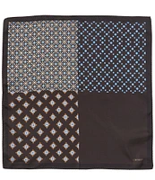 Cremieux Medallions Neat 4-Square Silk Pocket Square