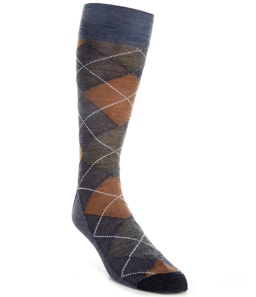 Cremieux Mill Argyle Crew Dress Socks