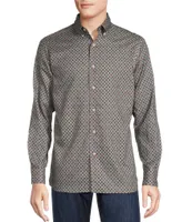 Cremieux Mini Print Twill Long-Sleeve Woven Shirt