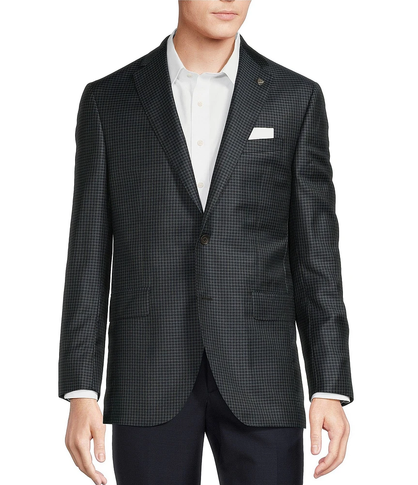 Cremieux Modern Fit Fancy Check Pattern Sport Coat