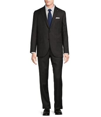 Cremieux Modern Fit Flat Front Stripe 2-Piece Suit