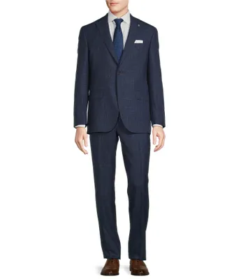 Cremieux Modern Fit Flat Front Plaid 2-Piece Suit