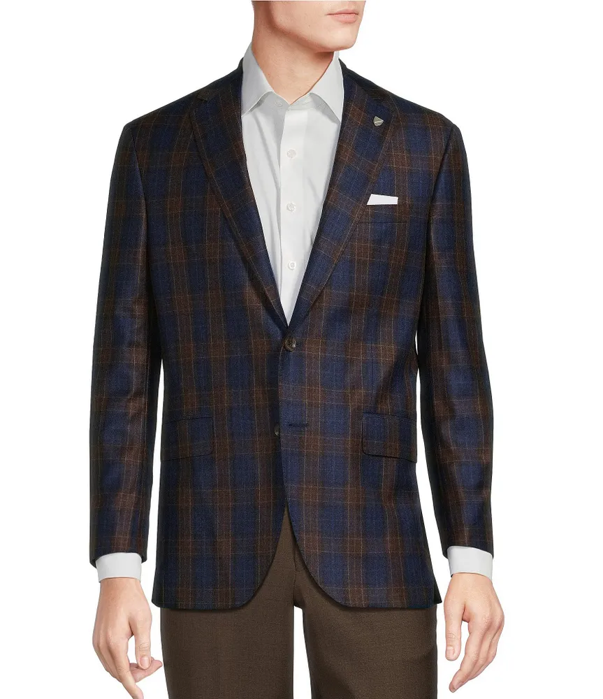 Cremieux Modern Fit Plaid Pattern Sport Coat