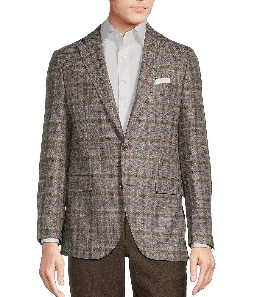 Cremieux Modern Fit Wide Plaid Pattern Sport Coat