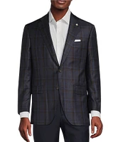 Cremieux Modern Fit Faded Plaid Pattern Sport Coat