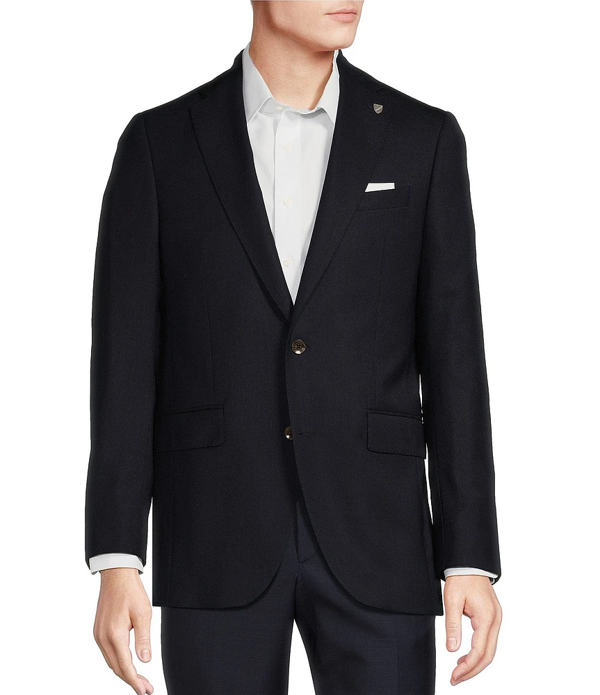 Cremieux Modern Fit Solid Hopsack Pattern Sport Coat