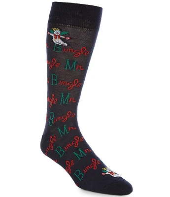 Cremieux Mr. Bingle Script Crew Dress Sock