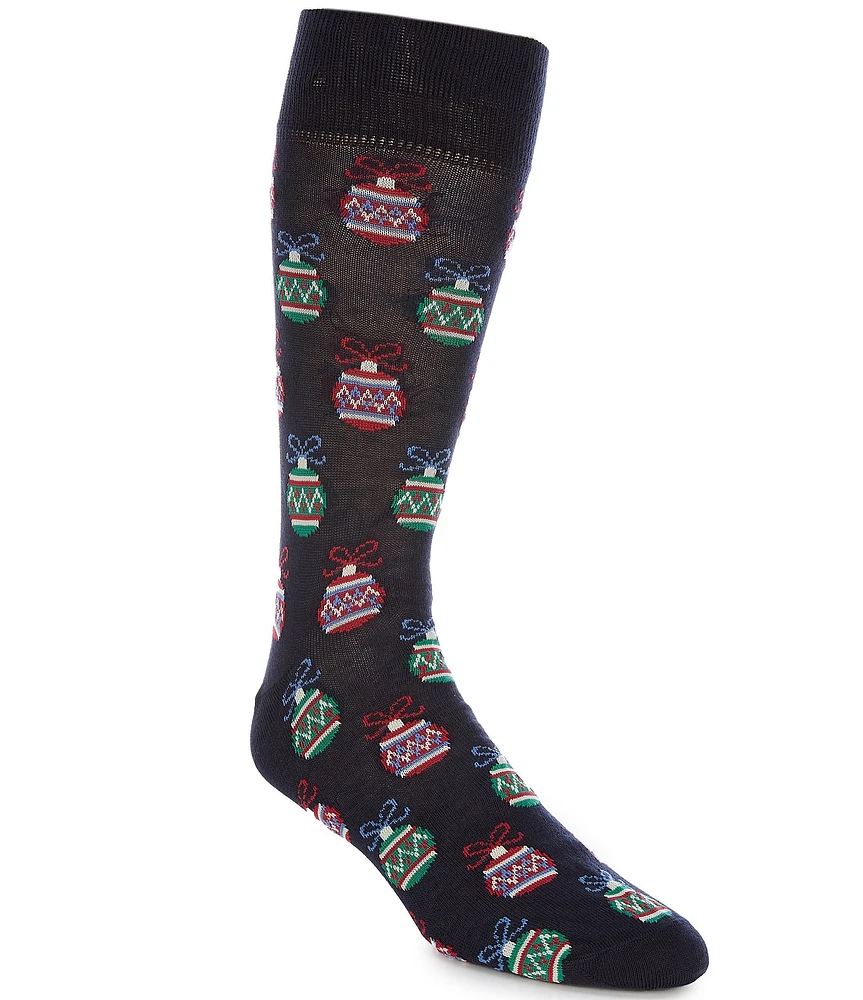 Cremieux Ornaments Crew Dress Socks