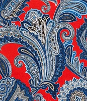 Cremieux Paisley 4 Square Silk Pocket Square