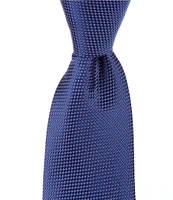 Cremieux Pindotted Nonsolid 3#double; Woven Silk Tie