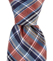 Cremieux Plaid 3 1/4#double; Woven Silk Tie