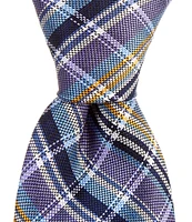 Cremieux Plaid 3 1/4#double; Woven Silk Tie