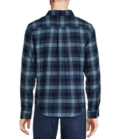 Cremieux Premium Denim Buffalo Plaid Long Sleeve Woven Shirt