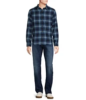 Cremieux Premium Denim Buffalo Plaid Long Sleeve Woven Shirt