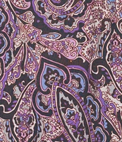 Cremieux Premium Denim Paisley Print Short Sleeve Woven Shirt