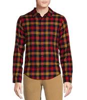 Cremieux Premium Denim Plaid Long Sleeve Woven Shirt