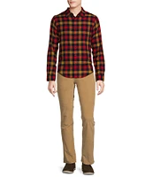 Cremieux Premium Denim Plaid Long Sleeve Woven Shirt