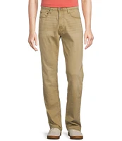 Cremieux Premium Denim Relaxed Straight Fit Full Length Khaki Jeans