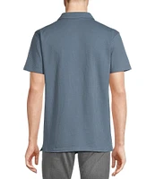 Cremieux Premium Denim Seersucker Coat Front Knit Shirt