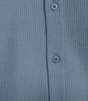 Cremieux Premium Denim Seersucker Coat Front Knit Shirt