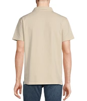 Cremieux Premium Denim Seersucker Coat Front Knit Shirt