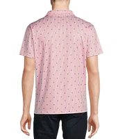Cremieux Premium Denim Skull Stripe Coat Front Knit Shirt