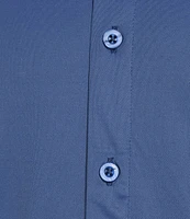 Cremieux Premium Denim Stripe Detailed Coat Front Knit Shirt
