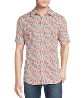 Cremieux Premium Paisley Print Short Sleeve Woven Shirt