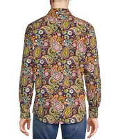 Cremieux Premium Stretch Paisley Long Sleeve Woven Shirt