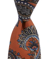 Cremieux Printed Paisley 3 1/3#double; Silk Tie