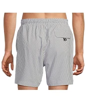 Cremieux Seersucker 6#double; Swim Trunks