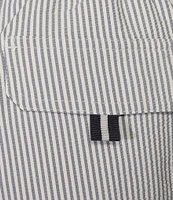 Cremieux Seersucker 6#double; Swim Trunks