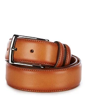 Cremieux Signature Hand-Burnished Leather Dress Belt