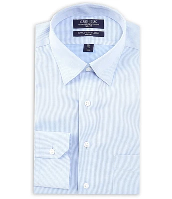 Cremieux Slim Fit Non-Iron Spread Collar Bedford Cord Dobby Dress Shirt