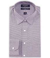 Cremieux Slim Fit Non-Iron Spread Collar Micro Grid Twill Dress Shirt