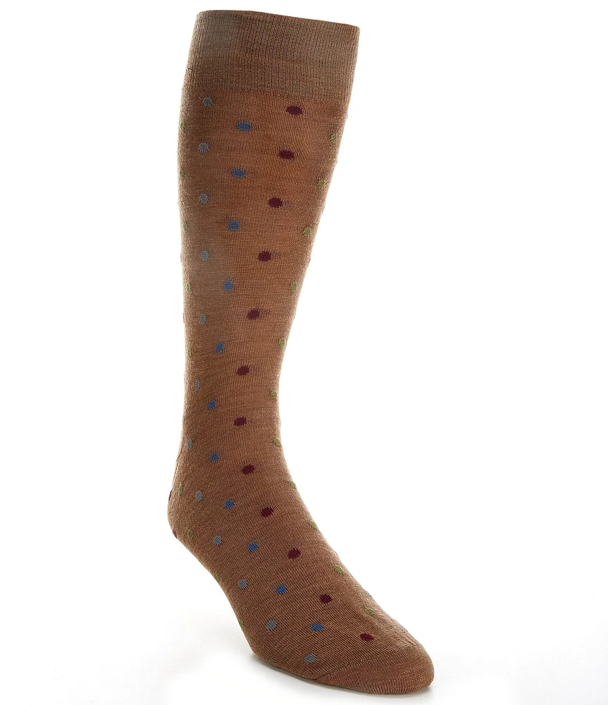 Cremieux Small Dots Crew Dress Socks