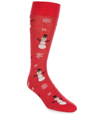 Cremieux Snowman Crew Dress Socks