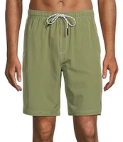 Cremieux Solid 9#double; Inseam Swim Trunks