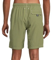 Cremieux Solid 9#double; Inseam Swim Trunks