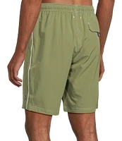 Cremieux Solid 9#double; Inseam Swim Trunks