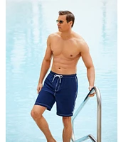 Cremieux Solid 9#double; Inseam Swim Trunks