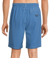 Cremieux Solid 9#double; Inseam Swim Trunks