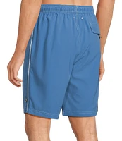 Cremieux Solid 9#double; Inseam Swim Trunks