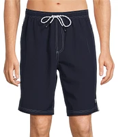 Cremieux Solid 9#double; Inseam Swim Trunks