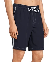 Cremieux Solid 9#double; Inseam Swim Trunks