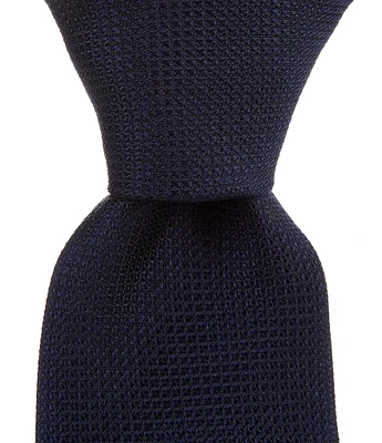 Cremieux Solid Nonsolid 3 1/4#double; Woven Silk Tie